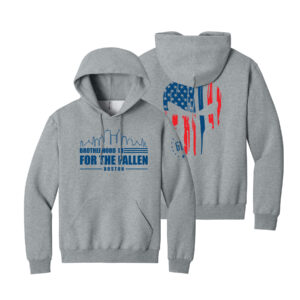 Grey Punisher Rugged Hooded Sweatshirt​ (Unisex)